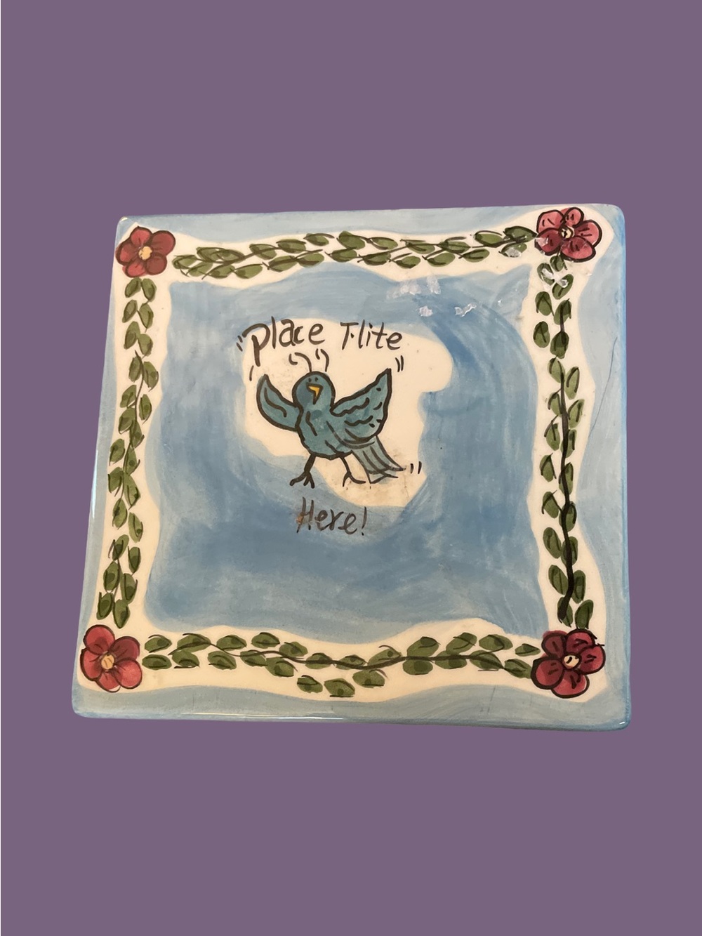 Blue Sky Bluebird Trivet-t Light Tile - Little Bit Of Heaven (Tile Only)